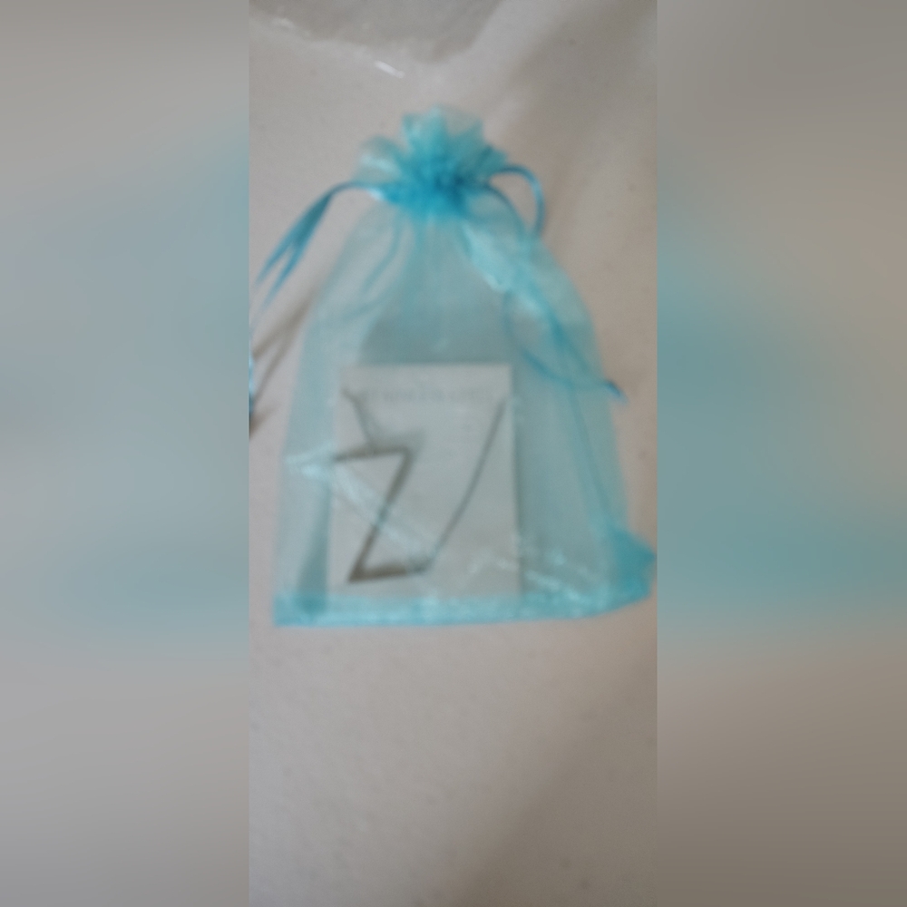 Initial “Z” Necklace Stainless Steel Minimalist Pendant Silver Jewelry - Picture 4 of 4
